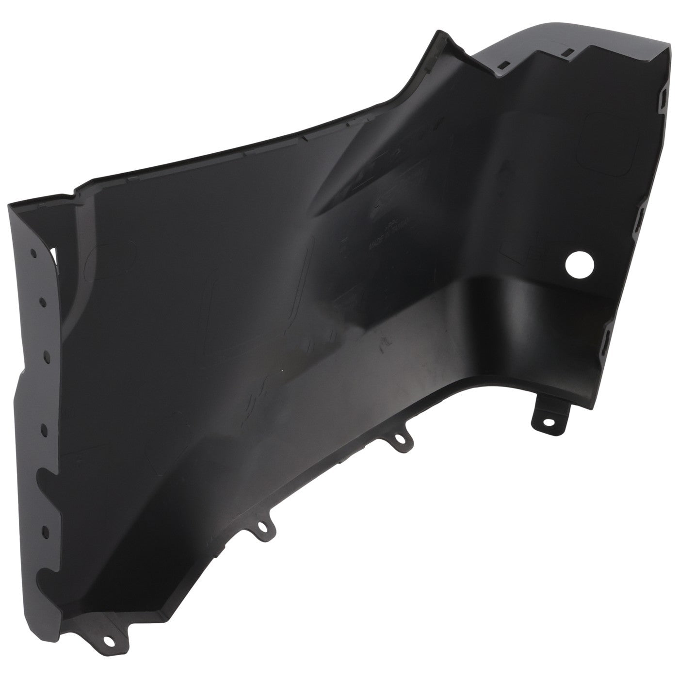 Brand-new painted Toyota Tundra right rear bumper end ready for installation