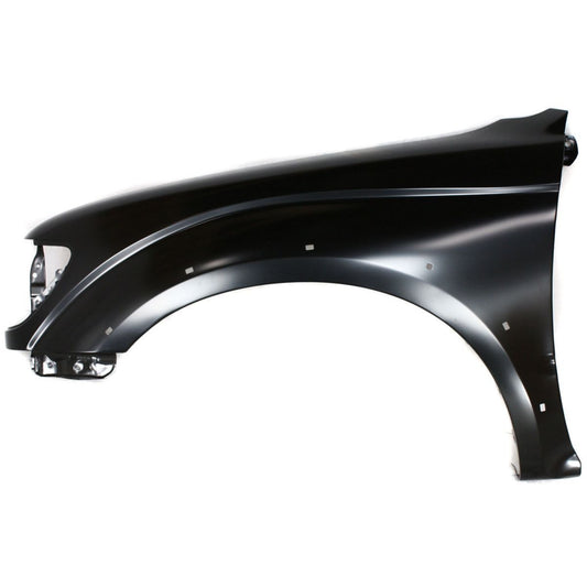 Painted Toyota Tacoma driver-side left front fender with fender flares