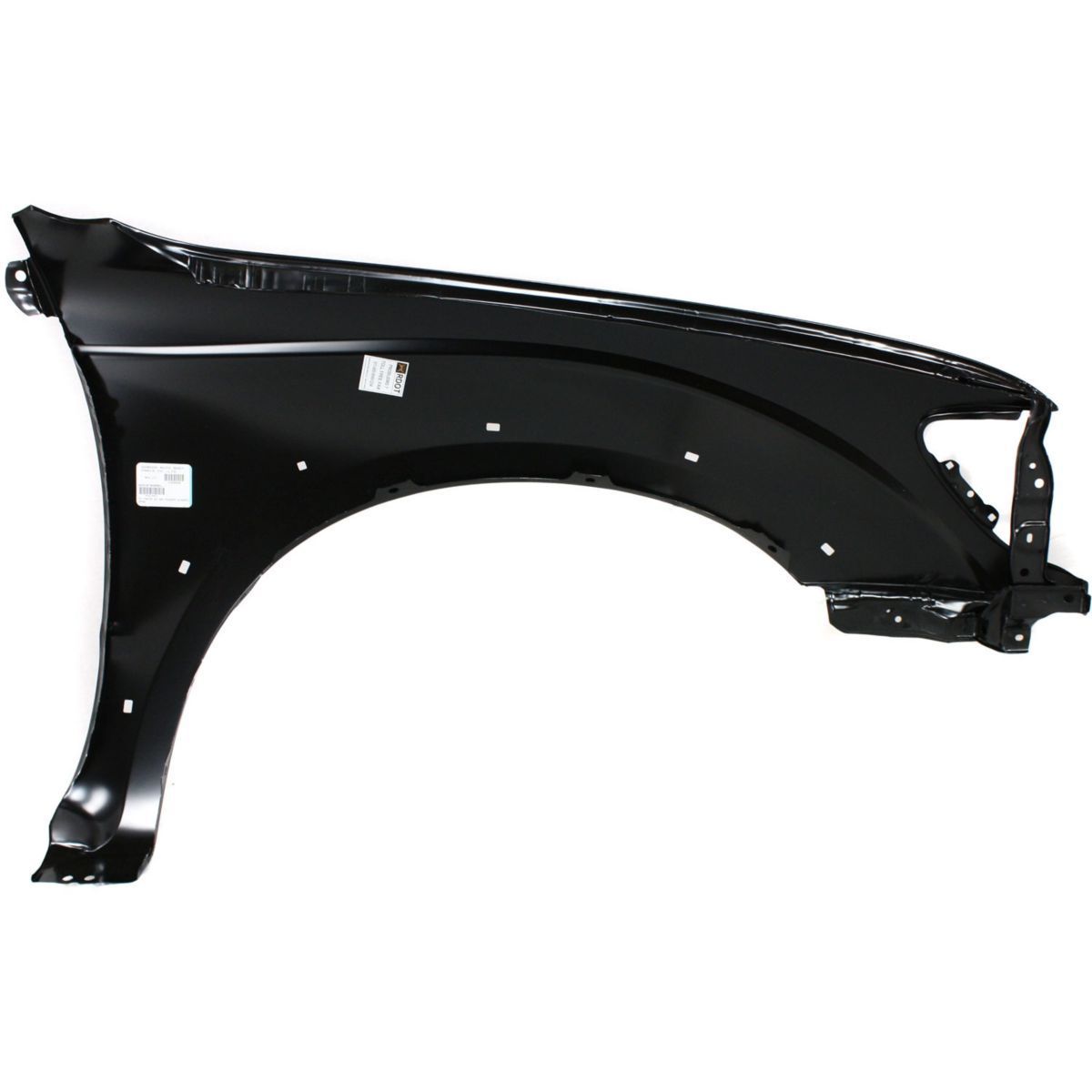 Toyota Tacoma painted left front fender shown from an angled view
