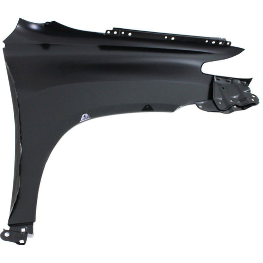 Toyota Highlander painted left front fender shown from an angled installation view