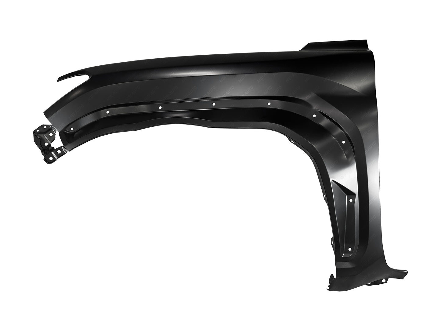 Painted Toyota 4Runner driver-side left front fender with molding holes 