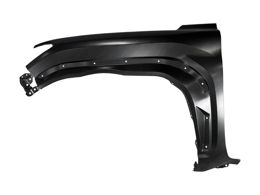 Painted Toyota 4Runner driver-side left front fender with molding holes 