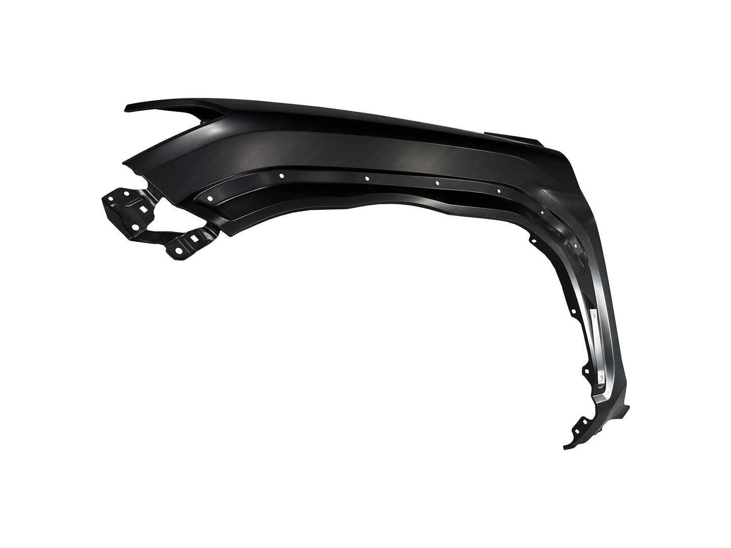 Factory-style painted left front fender for 2025–2026 Toyota 4Runner with molding holes