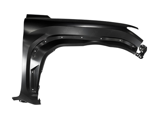 Painted Toyota 4Runner passenger-side right front fender with molding holes