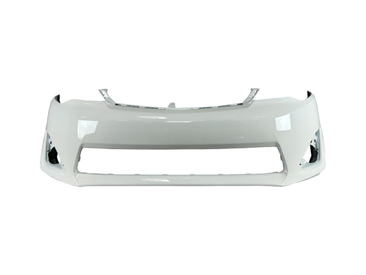 Painted White Front Bumper 040 for 2012 - 2014 Toyota Camry TO1000378 Bumper-King