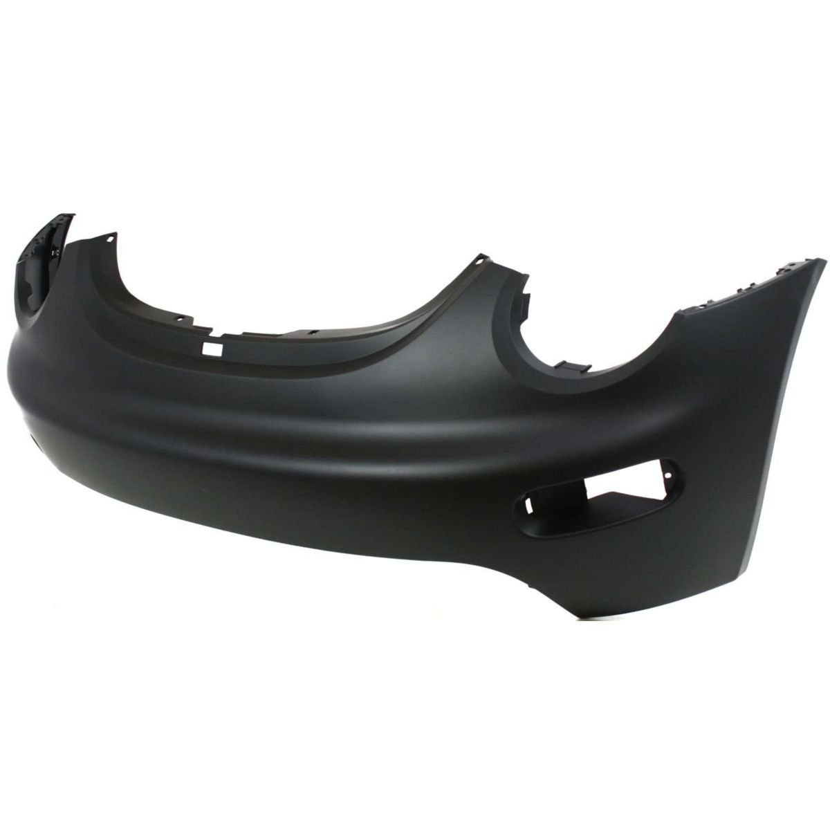 Close-up of painted Volkswagen Beetle front bumper cover replacement